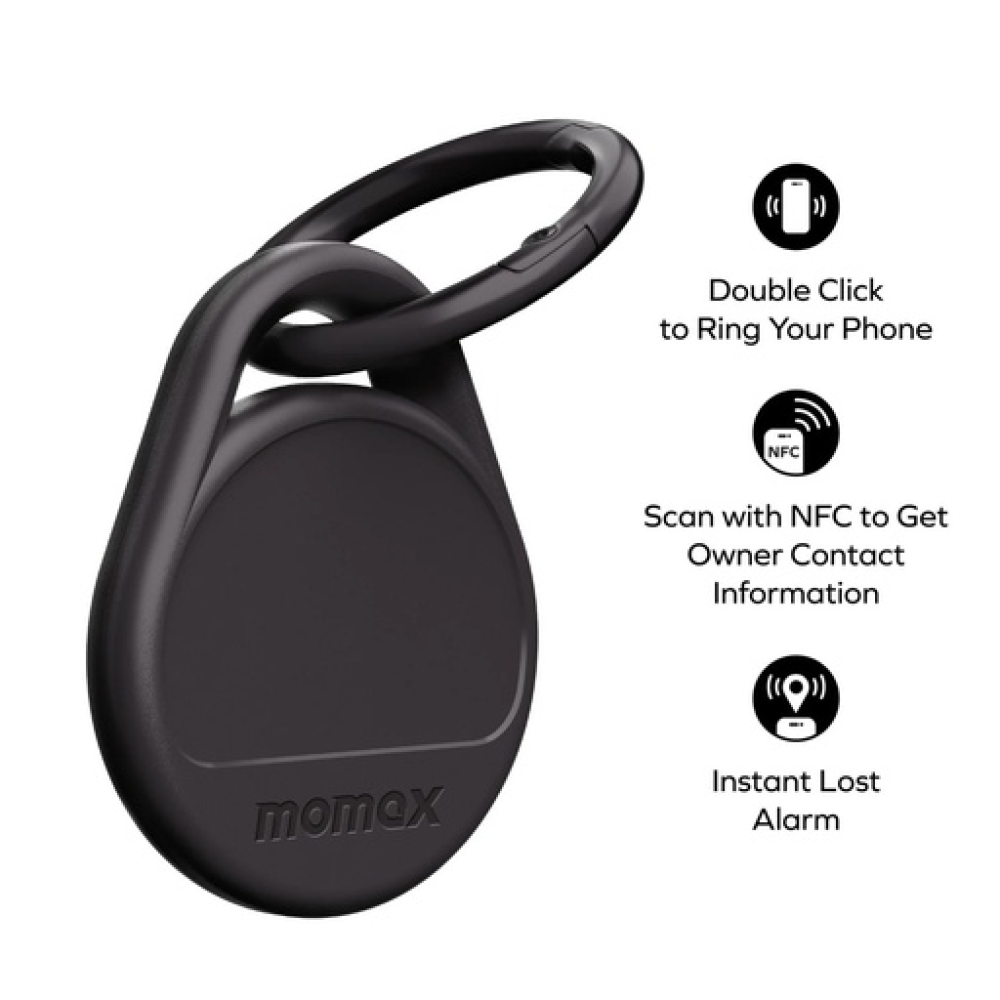 Pinpop Duo Find My Locator Black Pinpop Duo Find My Locator Black