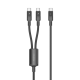 Mag.Link Magnetic USB-C to 2 USB-Cs Cable 100W 2m Black Mag.Link Magnetic USB-C to 2 USB-Cs Cable 100W 2m Black