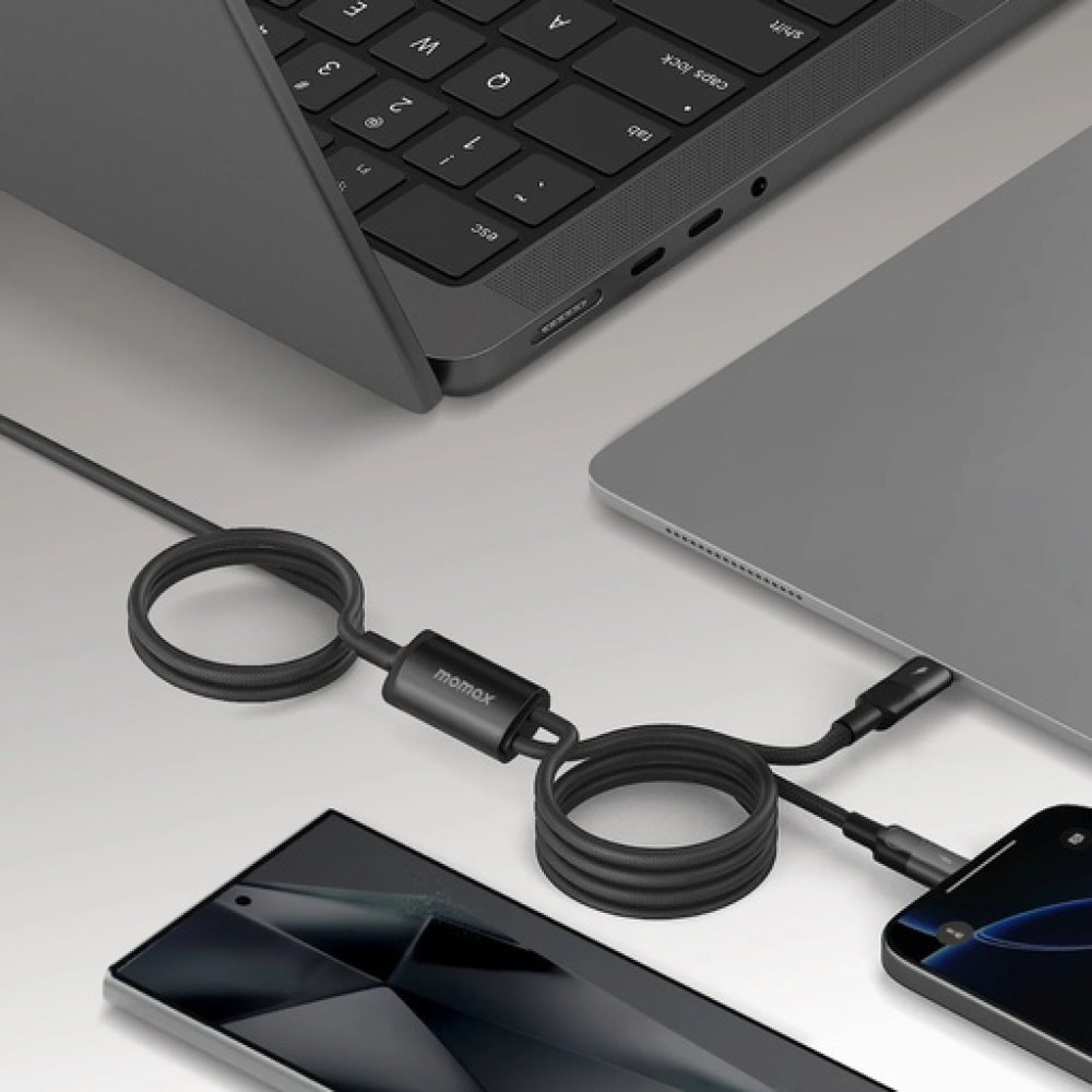 Mag.Link Magnetic USB-C to 2 USB-Cs Cable 100W 2m Black Mag.Link Magnetic USB-C to 2 USB-Cs Cable 100W 2m Black