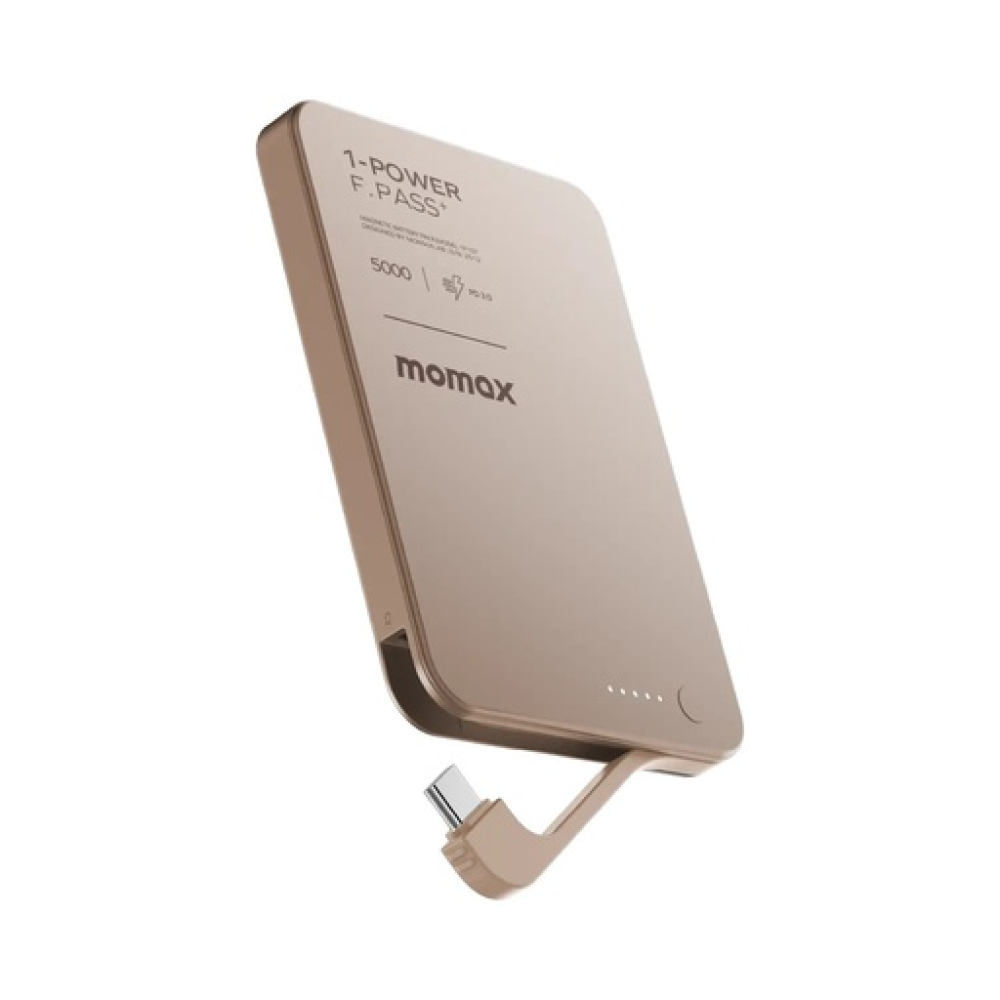 1-Power F.Pass⁺ 5000mAh Magnetic Battery Pack with Built-in Cable Sandstone 1-Power F.Pass⁺ 5000mAh Magnetic Battery Pack with Built-in Cable Sandstone