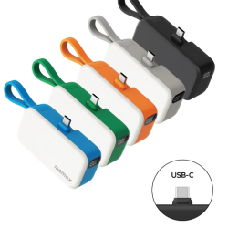 1-Power Mini 3-in-1 Power Bank 5000mAh USB-C Orange 1-Power Mini 3-in-1 Power Bank 5000mAh USB-C Orange