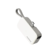 1-Power Mini 3-in-1 Power Bank 5000mAh USB-C White