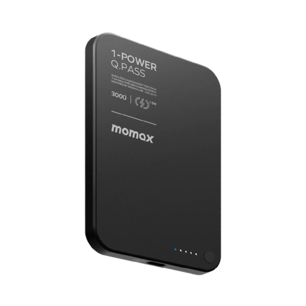 1-POWER Q.PASS 3000mAh Slim Magnetic Wireless Battery Pack (Black) 1-POWER Q.PASS 3000mAh Slim Magnetic Wireless Battery Pack (Black)