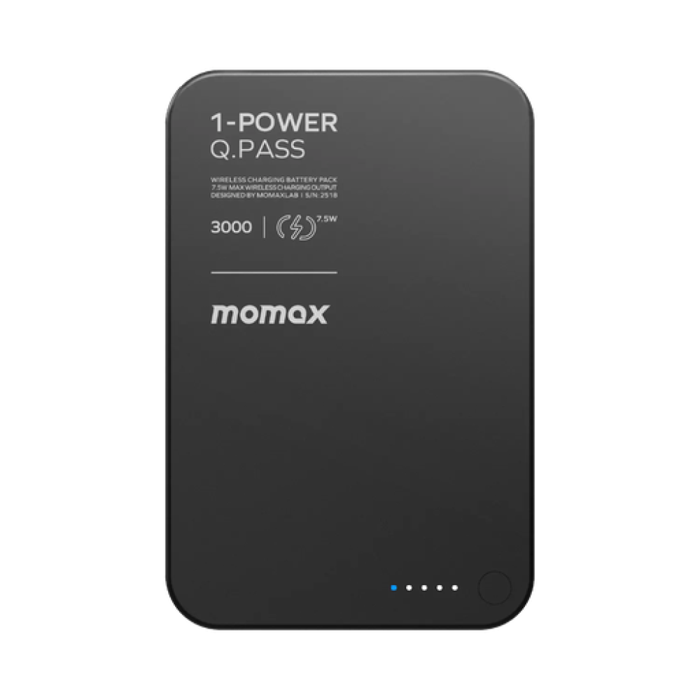 1-POWER Q.PASS 3000mAh Slim Magnetic Wireless Battery Pack (Black) 1-POWER Q.PASS 3000mAh Slim Magnetic Wireless Battery Pack (Black)