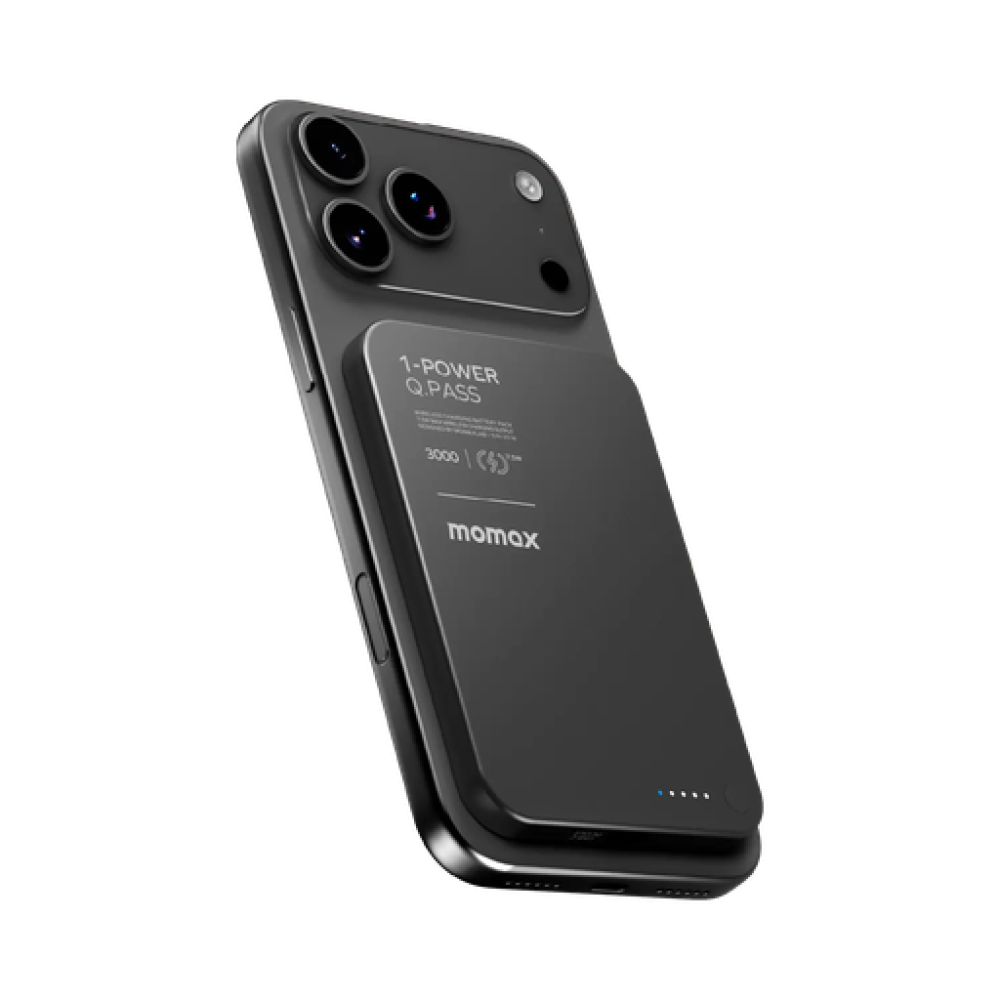 1-POWER Q.PASS 3000mAh Slim Magnetic Wireless Battery Pack (Black) 1-POWER Q.PASS 3000mAh Slim Magnetic Wireless Battery Pack (Black)