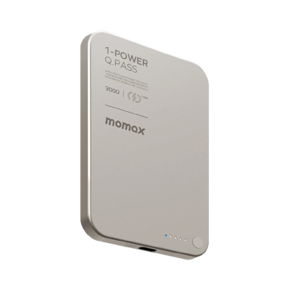 1-POWER Q.PASS 3000mAh Slim Magnetic Wireless Battery Pack (Titanium) 1-POWER Q.PASS 3000mAh Slim Magnetic Wireless Battery Pack (Titanium)