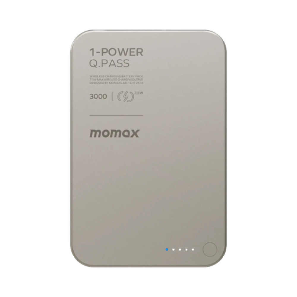 1-POWER Q.PASS 3000mAh Slim Magnetic Wireless Battery Pack (Titanium) 1-POWER Q.PASS 3000mAh Slim Magnetic Wireless Battery Pack (Titanium)