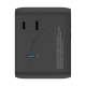 1-World² 5-Port Mini Universal Travel GaN Charger 70W with Dual AC Black 1-World² 5-Port Mini Universal Travel GaN Charger 70W with Dual AC Black