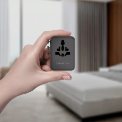 1-World² 5-Port Mini Universal Travel GaN Charger 70W with Dual AC Sandstone 1-World² 5-Port Mini Universal Travel GaN Charger 70W with Dual AC Sandstone