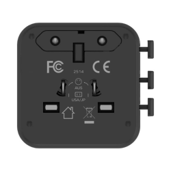 1-World²
2-Port USB-A and USB-C GaN Travel Charger 20W Black 1-World²
2-Port USB-A and USB-C GaN Travel Charger 20W Black