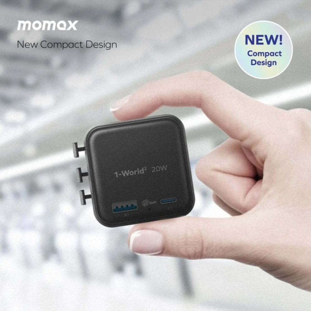 1-World²
2-Port USB-A and USB-C GaN Travel Charger 20W Orange 1-World²
2-Port USB-A and USB-C GaN Travel Charger 20W Orange