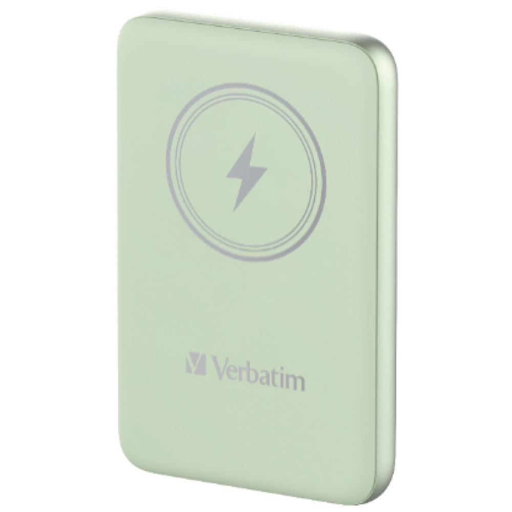 Verbatim Charge 'n' Go Magnetic Wireless Power Bank 10000 mAh Green