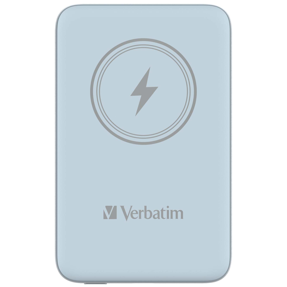 Verbatim Charge 'n' Go Magnetic Wireless Power Bank 10000 mAh Blue