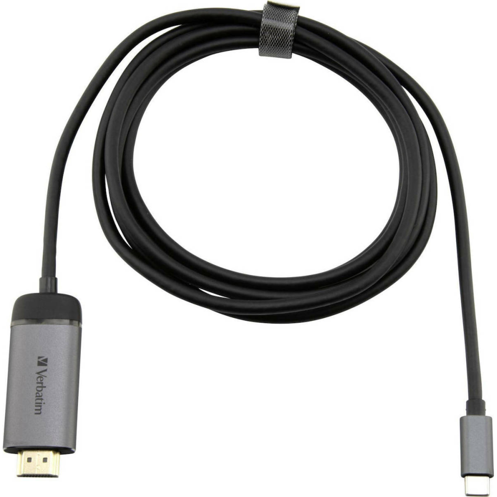 Verbatim Cable HDMI male - USB-C male 1.5m Μαύρο