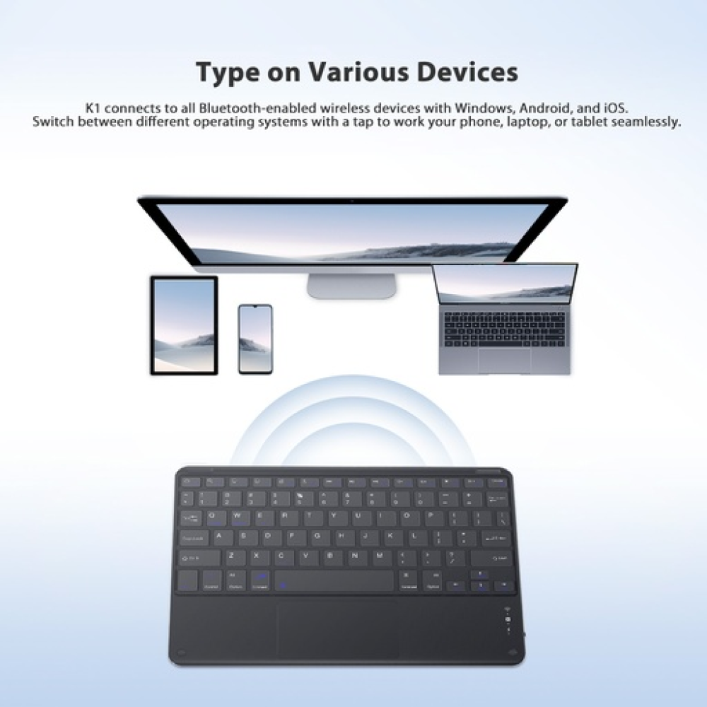 Blackview K1 Ultra-slim BV Universal Wireless Keyboard for Tab11 Tab 12 Tab 10 Pro Tab 11 Tab 7 Blackview K1 Ultra-slim BV Universal Wireless Keyboard for Tab11 Tab 12 Tab 10 Pro Tab 11 Tab 7