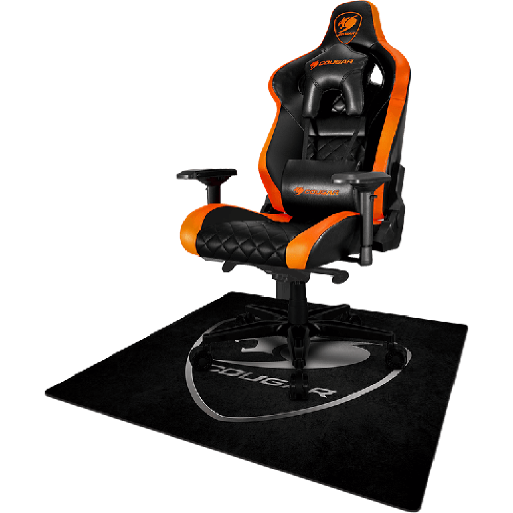 Cougar Command – Gaming Chair Floor Mat (1100 × 1100 × 4 mm)
