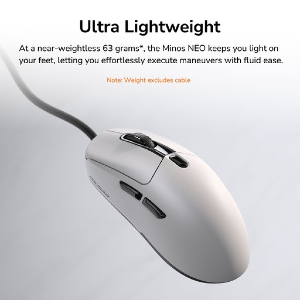 Cougar Minos NEO RGB – Ultra-Lightweight Ambidextrous Gaming Mouse