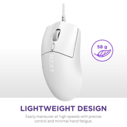 NZXT Lift 2 Symm Wired Gaming Mouse, White NZXT Lift 2 Symm Wired Gaming Mouse, White