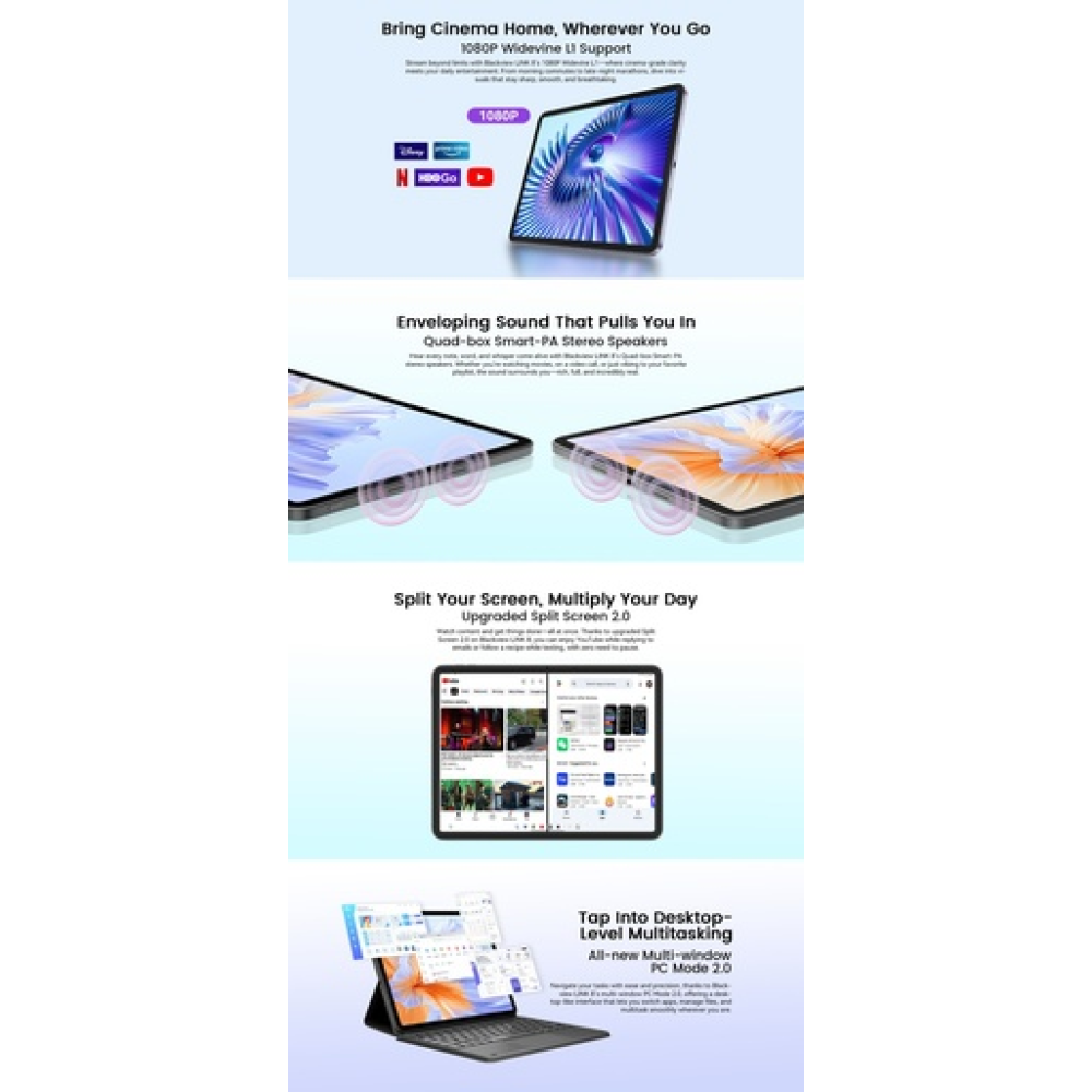 BlackView Link 8 12.7" 2K με WiFi (12GB/256GB) Purple Set Packing Gray BlackView Link 8 12.7" 2K με WiFi (12GB/256GB) Purple Set Packing Gray
