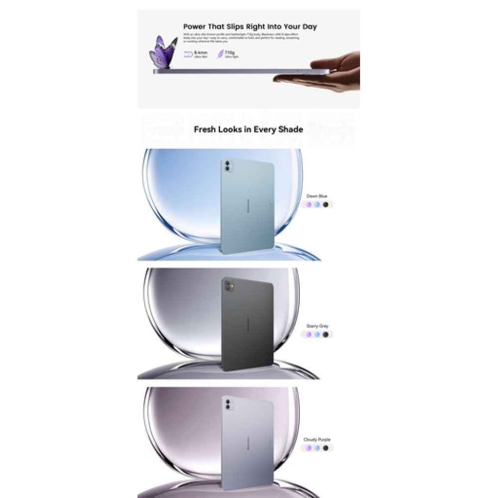 BlackView Link 8 12.7" 2K με WiFi (12GB/256GB) Purple Set Packing Gray BlackView Link 8 12.7" 2K με WiFi (12GB/256GB) Purple Set Packing Gray