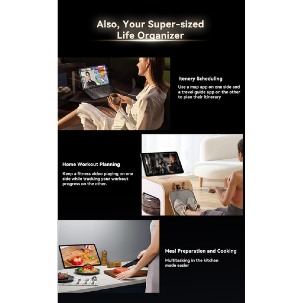 Blackview MEGA 2 – 12" Android 15 Tablet με WiFi | 12GB RAM, 256GB ROM | Space Blue Set