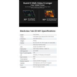 BlackView Tab 20 10.1" με WiFi (4GB/64GB) Blue  BlackView Tab 20 10.1" με WiFi (4GB/64GB) Blue