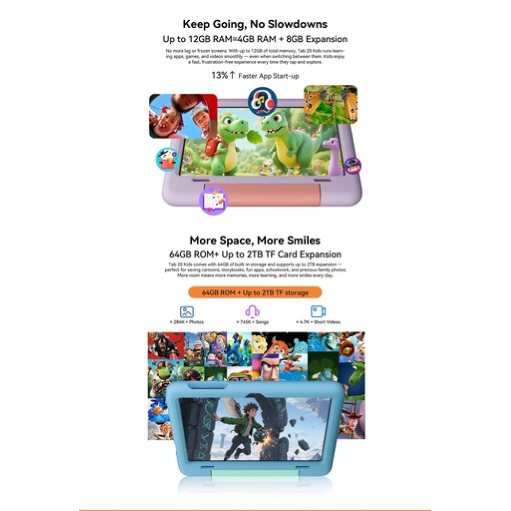 BlackView Tab 20 Kids 10.1" με WiFi (4GB/64GB) Blue 