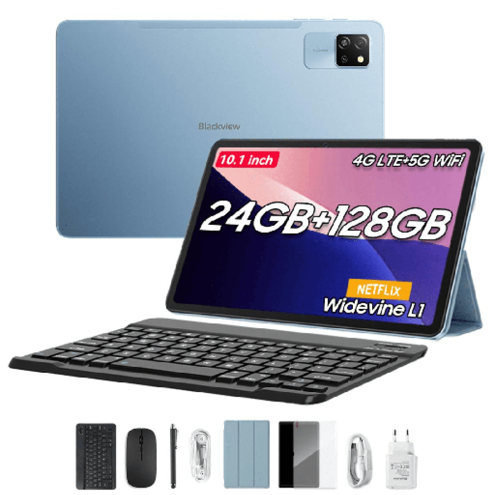 BlackView Tab 60 Pro 10.1" με WiFi & 4G (8GB/128GB) Set Sunny Blue