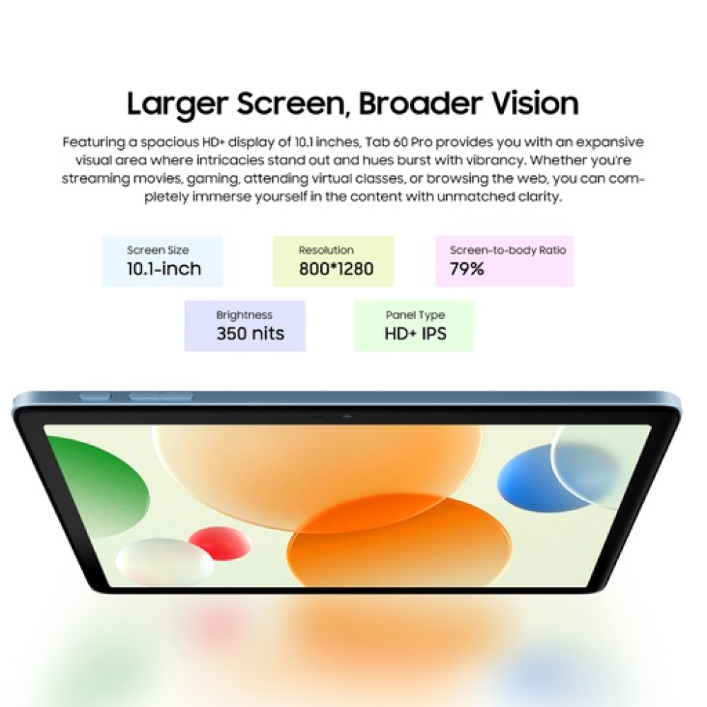 BlackView Tab 60 Pro 10.1" με WiFi & 4G (8GB/128GB) Set Sunny Blue