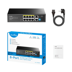 Cudy FS1010P v3 – Unmanaged PoE+ Switch με 8x PoE θύρες και 2 uplink Cudy FS1010P v3 – Unmanaged PoE+ Switch με 8x PoE θύρες και 2 uplink
