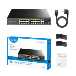 Cudy FS1018PS1 v3 – Unmanaged PoE+ Switch με 16x PoE θύρες και 2 uplink Cudy FS1018PS1 v3 – Unmanaged PoE+ Switch με 16x PoE θύρες και 2 uplink
