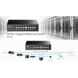 Cudy GS1016 v2 – Unmanaged L2 Switch με 16 θύρες Gigabit Ethernet Cudy GS1016 v2 – Unmanaged L2 Switch με 16 θύρες Gigabit Ethernet