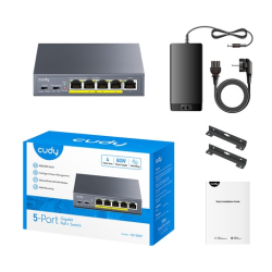 Cudy GS105P – Unmanaged PoE+ Gigabit Switch με 4 PoE θύρες και 1 uplink Cudy GS105P – Unmanaged PoE+ Gigabit Switch με 4 PoE θύρες και 1 uplink