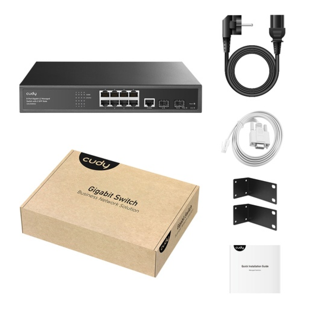 Cudy GS2024S2 – Unmanaged L2 Switch με 24 θύρες Gigabit Ethernet & 4 SFP Uplink