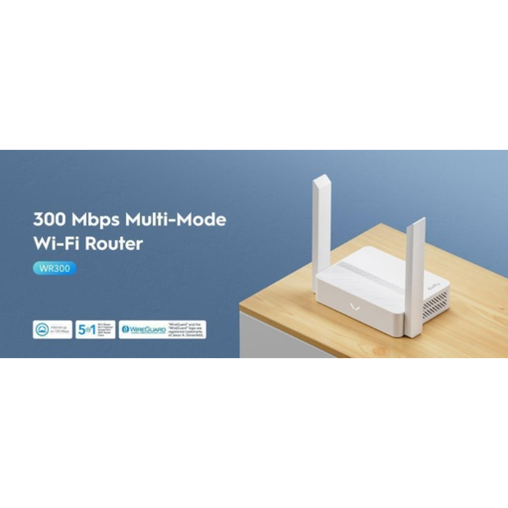 Cudy WR300 – AC300 Dual‑Band Wi‑Fi 4 Router Cudy WR300 – AC300 Dual‑Band Wi‑Fi 4 Router