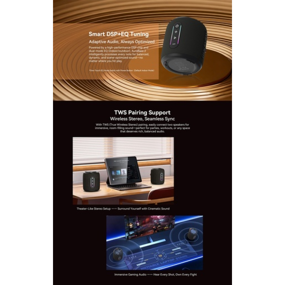 Blackview AuraBass 2 – Bluetooth Speaker