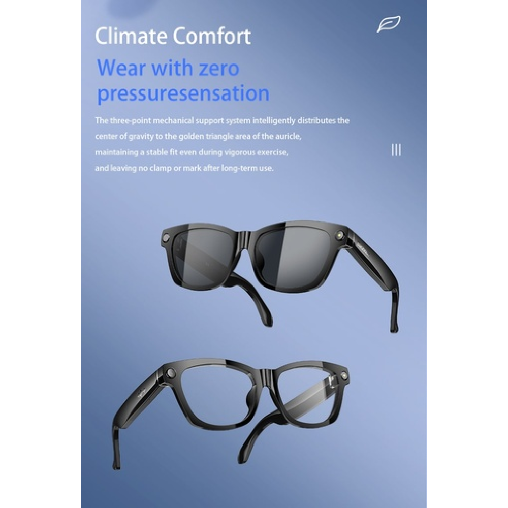 Blackview BV100 AI glasses 2K HD 800W Pixels Smart Glasses Anti-Blue Light