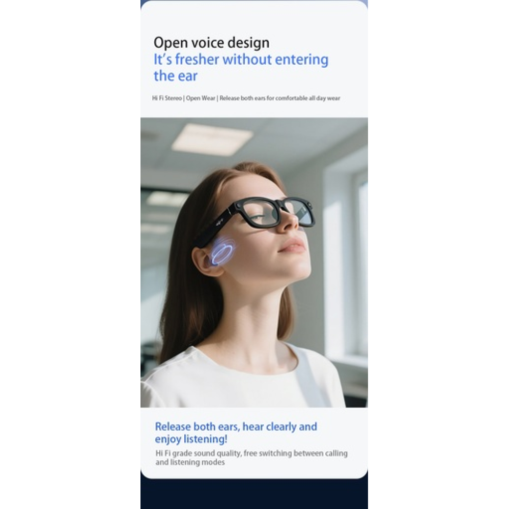 Blackview BV100 AI glasses 2K HD 800W Pixels Smart Glasses Polarized Blackview BV100 AI glasses 2K HD 800W Pixels Smart Glasses Polarized