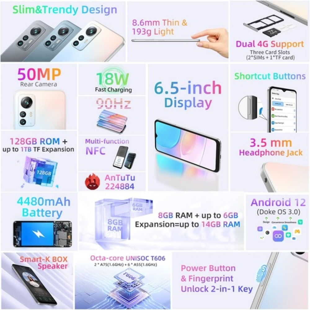 BlackView COLOR 6 Dual SIM (8GB/128GB) Black BlackView COLOR 6 Dual SIM (8GB/128GB) Black