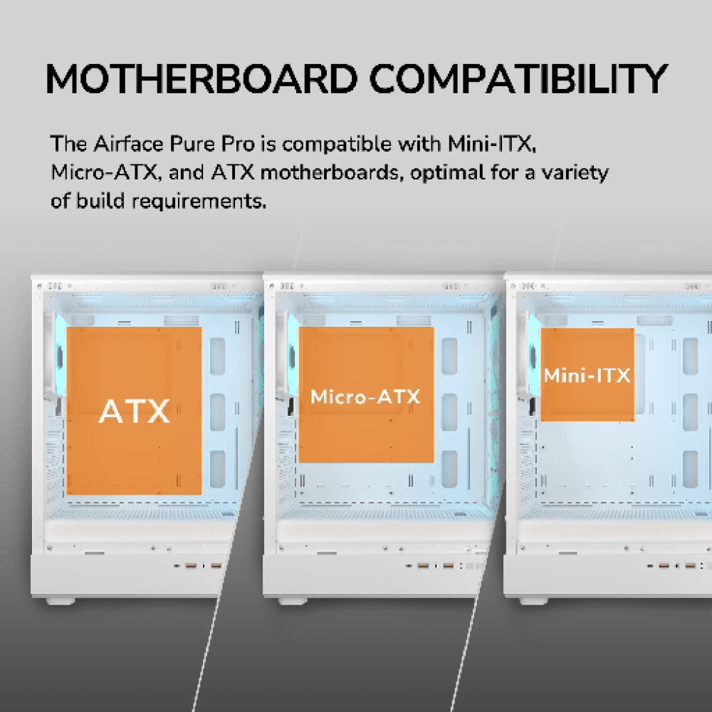 Cougar AirFace Pure PRO Gaming Midi White Cougar AirFace Pure PRO Gaming Midi White