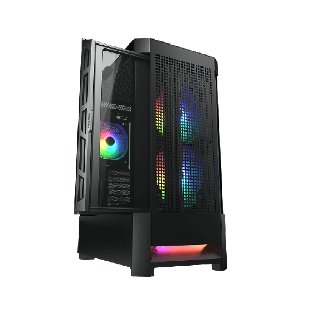 Cougar AirFace RGB Gaming Midi Tower Black Cougar AirFace RGB Gaming Midi Tower Black