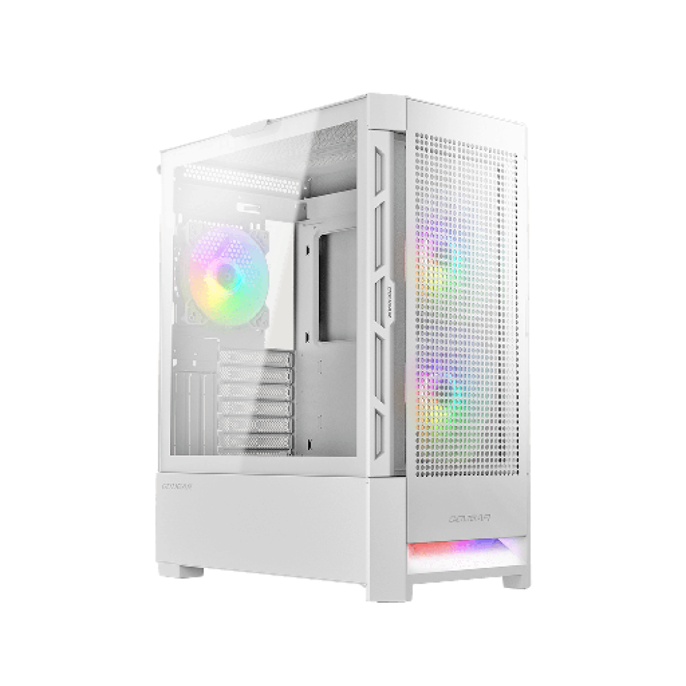 Cougar AirFace RGB Gaming Midi Tower White Cougar AirFace RGB Gaming Midi Tower White