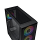 Xigmatek Anubis Pro 4FX , 4x προ-εγκατεστημένα RGB FANS , Full Tempered glass, Μαύρο