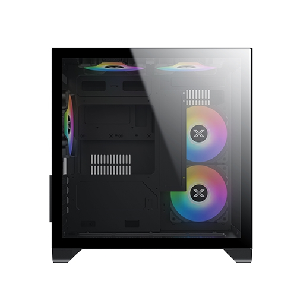 XIGMATEK Aqua M, Micro Gaming Case, Tempered Glass, 5x RGB Fans με controller