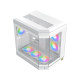 Xigmatek Cubi Arctic , 6x προ-εγκατεστημένα RGB FANS , Full Tempered glass