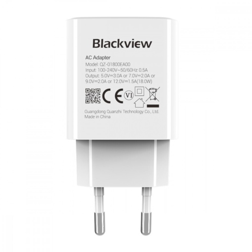 BlackView Φορτιστής Χωρίς Καλώδιο με Θύρα USB-A 18W Quick Charge 3.0 Λευκός BlackView Φορτιστής Χωρίς Καλώδιο με Θύρα USB-A 18W Quick Charge 3.0 Λευκός