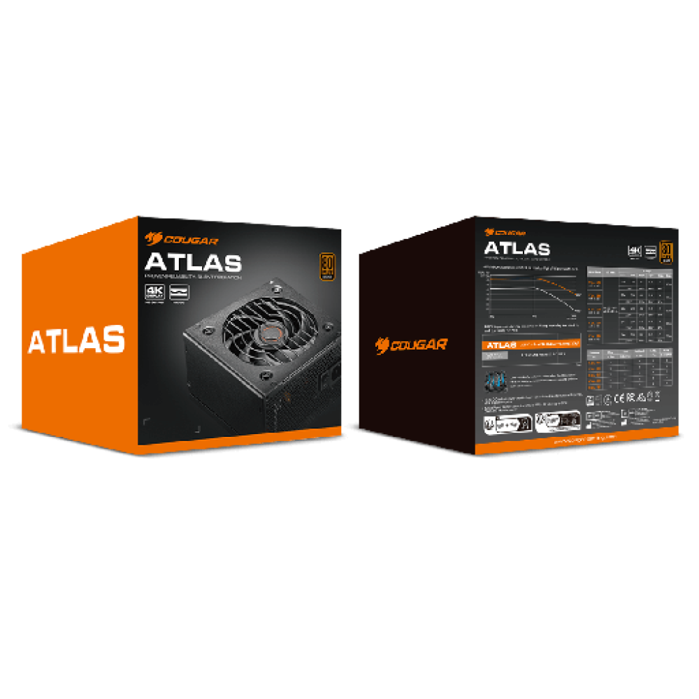 Cougar Atlas 750W – 80+ Bronze Semi-Modular Power Supply Cougar Atlas 750W – 80+ Bronze Semi-Modular Power Supply
