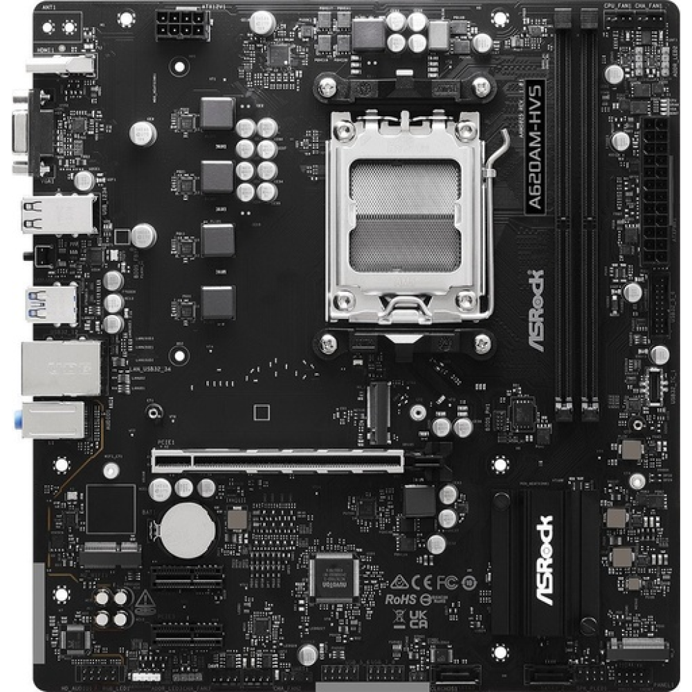 ASRock A620AM-HVS Motherboard Micro ATX με AMD AM5 Socket ASRock A620AM-HVS Motherboard Micro ATX με AMD AM5 Socket