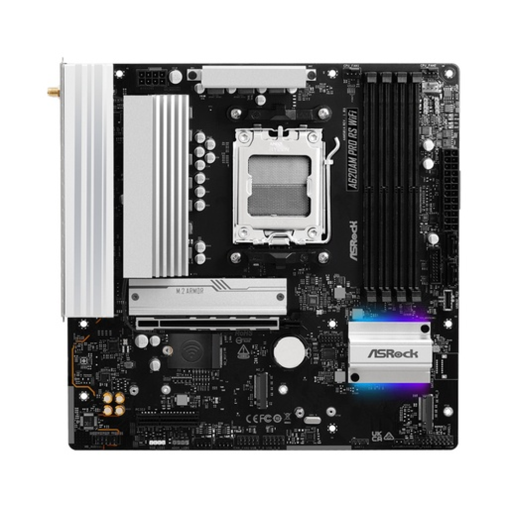 ASRock A620AM Pro RS WiFi Motherboard Micro ATX με AMD AM5 Socket  ASRock A620AM Pro RS WiFi Motherboard Micro ATX με AMD AM5 Socket