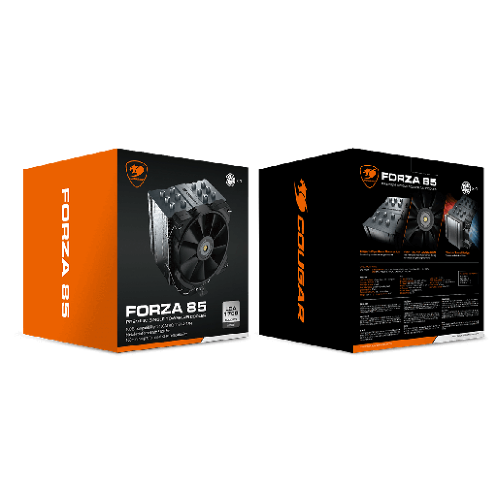 Cougar Forza 85 Essential – Single‑Tower Air Cooler Cougar Forza 85 Essential – Single‑Tower Air Cooler